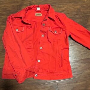 Levi's Bright Red Jean Jacket